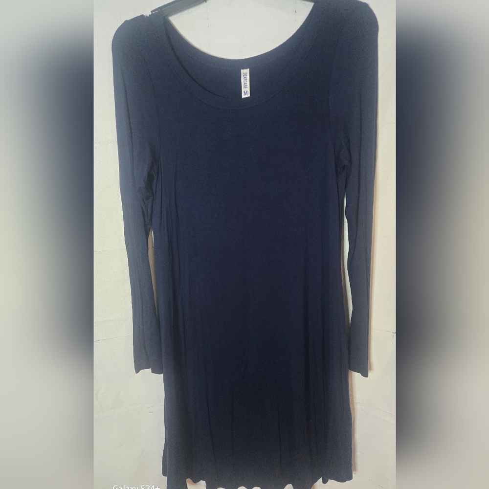 Women's Navy Long Sleeve Top